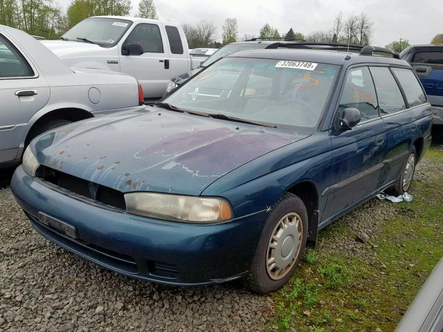 4S3BK6356S6345238 - 1995 SUBARU LEGACY L GREEN photo 2