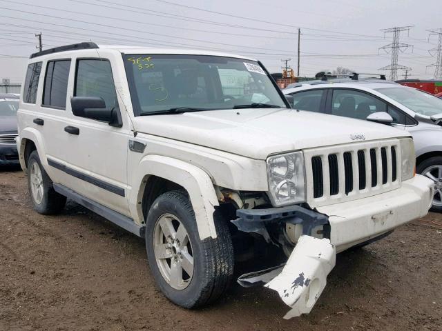 1J8HG48K06C334301 - 2006 JEEP COMMANDER WHITE photo 1