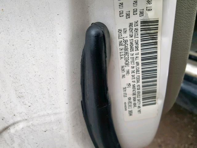 1J8HG48K06C334301 - 2006 JEEP COMMANDER WHITE photo 10