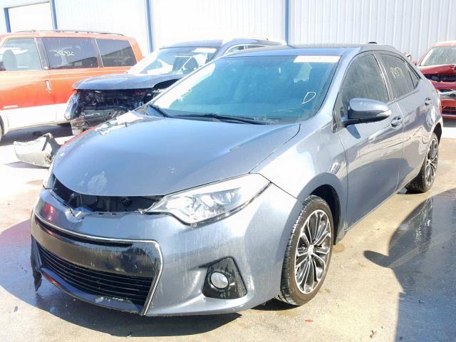 2T1BURHE5EC160261 - 2014 TOYOTA COROLLA L GRAY photo 2