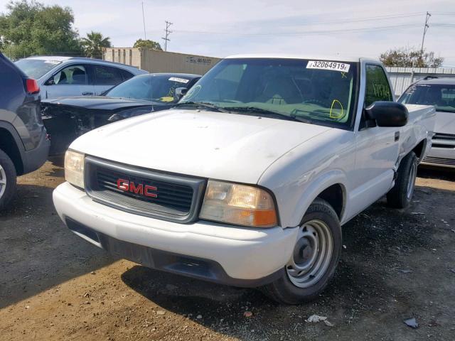 1GTCS14511K102416 - 2001 GMC SONOMA WHITE photo 2