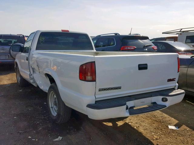 1GTCS14511K102416 - 2001 GMC SONOMA WHITE photo 3