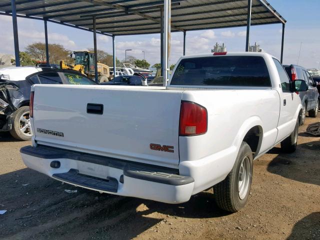 1GTCS14511K102416 - 2001 GMC SONOMA WHITE photo 4