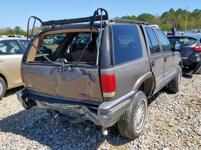 1GKDT13W3V2543647 - 1997 GMC JIMMY BROWN photo 4