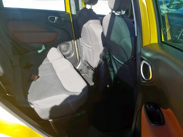 ZFBCFADH1EZ013525 - 2014 FIAT 500L TREKK YELLOW photo 6