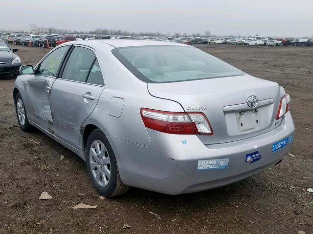 4T1BB46K58U050928 - 2008 TOYOTA CAMRY HYBR SILVER photo 3