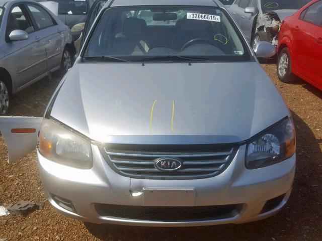 KNAFE221995621294 - 2009 KIA SPECTRA EX SILVER photo 7