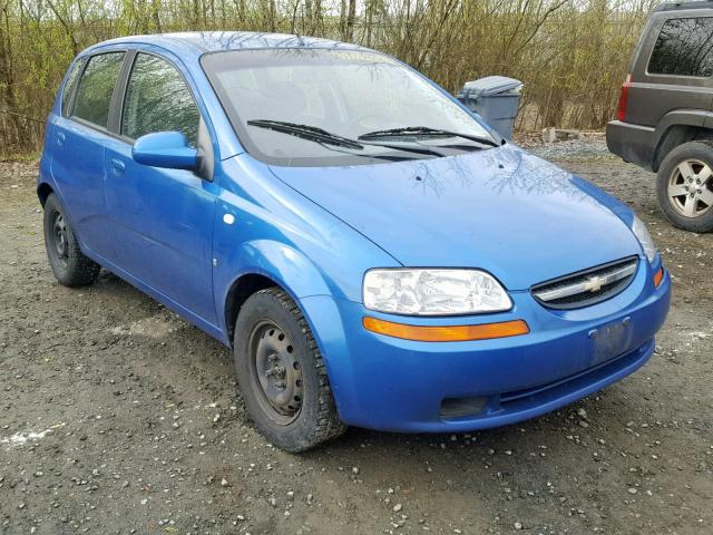 KL1TD66687B691669 - 2007 CHEVROLET AVEO BASE Көк фото 1