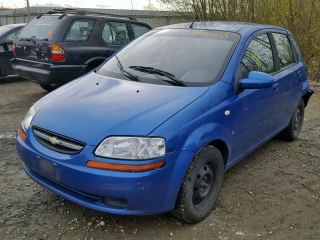 KL1TD66687B691669 - 2007 CHEVROLET AVEO BASE Көк фото 2