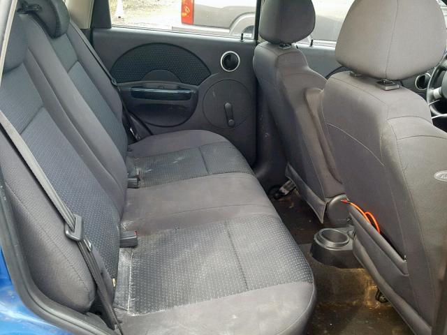 KL1TD66687B691669 - 2007 CHEVROLET AVEO BASE Көк фото 6