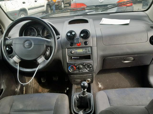 KL1TD66687B691669 - 2007 CHEVROLET AVEO BASE Көк фото 9