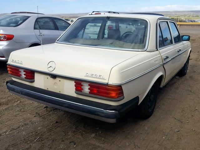 WDBAB23A0DB398172 - 1983 MERCEDES-BENZ 240 D TAN photo 4