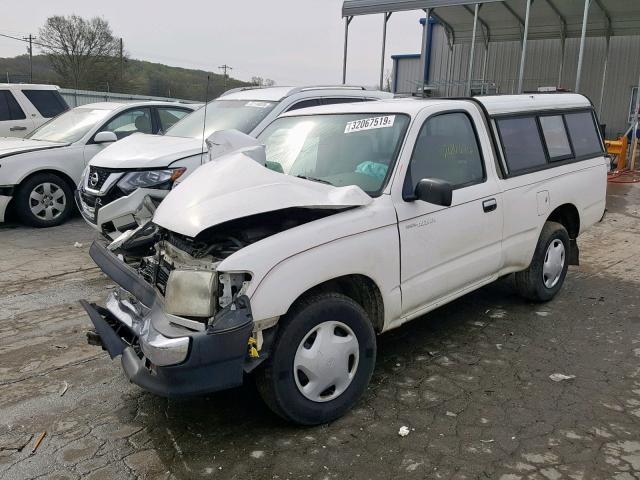 4TANL42N4XZ491252 - 1999 TOYOTA TACOMA WHITE photo 2