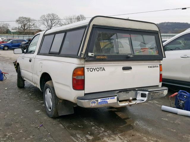 4TANL42N4XZ491252 - 1999 TOYOTA TACOMA WHITE photo 3