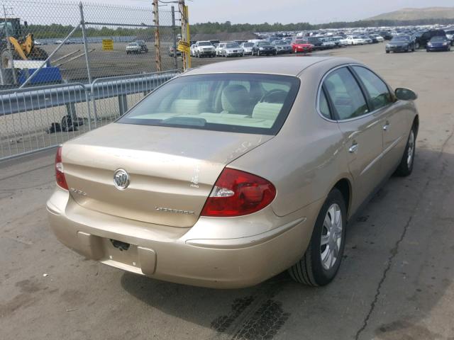 2G4WC532951338130 - 2005 BUICK LACROSSE C GOLD photo 4