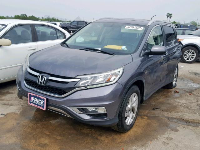 2HKRM3H74GH514073 - 2016 HONDA CR-V EXL GRAY photo 2