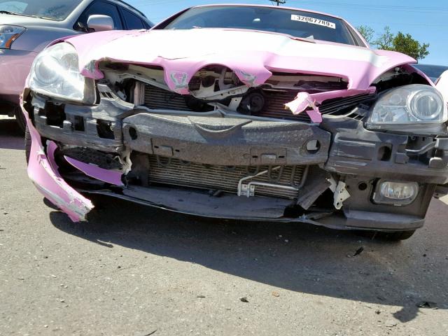 WDBWK54F37F145412 - 2007 MERCEDES-BENZ SLK 280 PINK photo 9