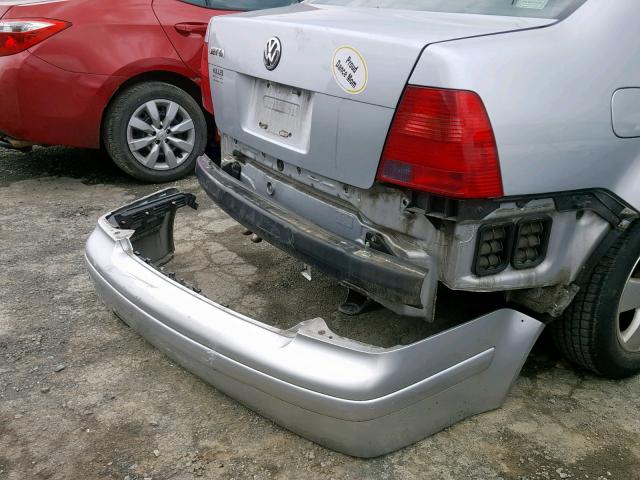 3VWSK69M33M089928 - 2003 VOLKSWAGEN JETTA GLS SILVER photo 9