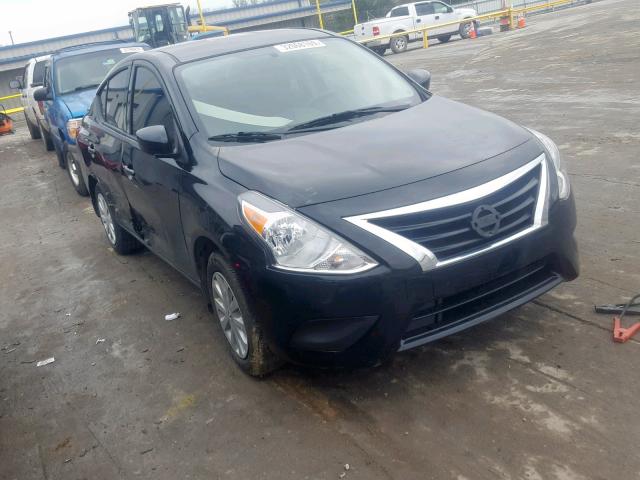 3N1CN7AP3KL821203 - 2019 NISSAN VERSA S BLACK photo 1