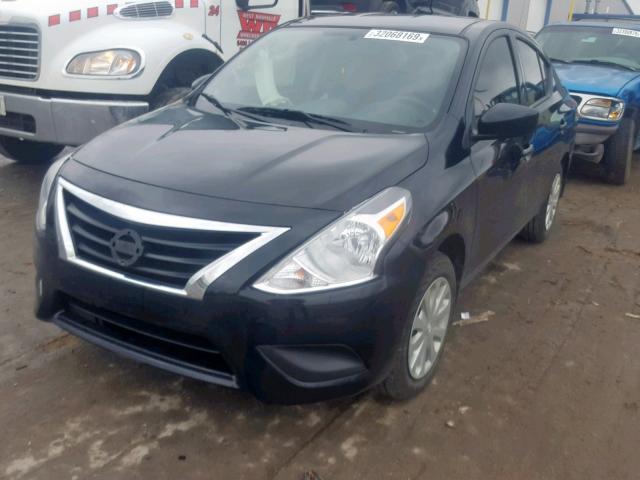 3N1CN7AP3KL821203 - 2019 NISSAN VERSA S BLACK photo 2