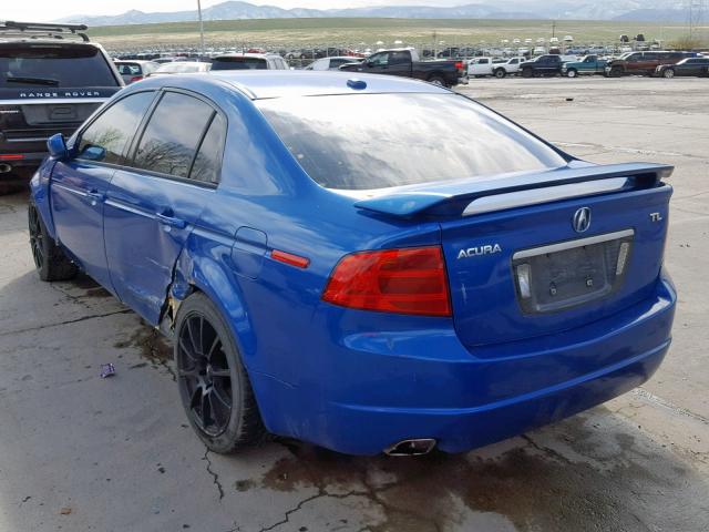 19UUA66276A074286 - 2006 ACURA 3.2TL BLUE photo 3