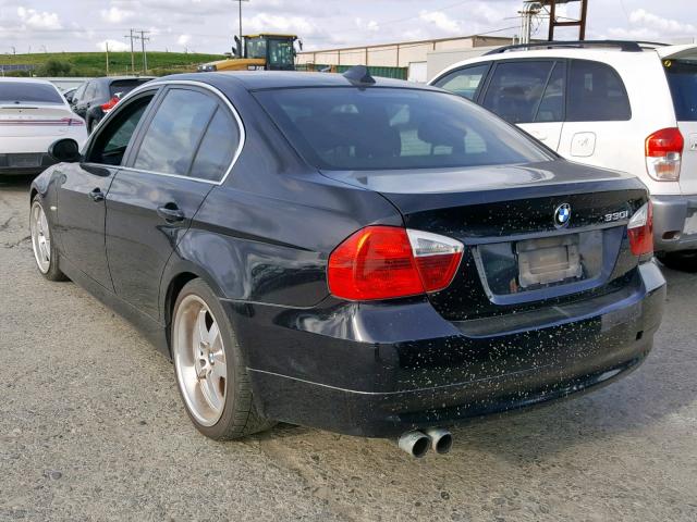 WBAVB33586KS35636 - 2006 BMW 330 I BLACK photo 3