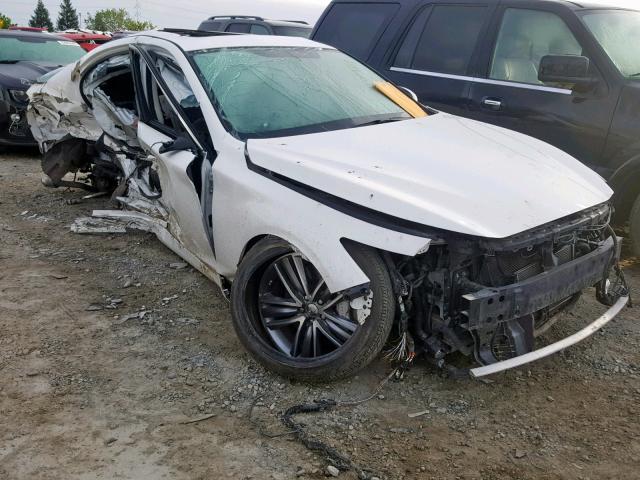 JN1AV7APXEM691342 - 2014 INFINITI Q50 HYBRID WHITE photo 1