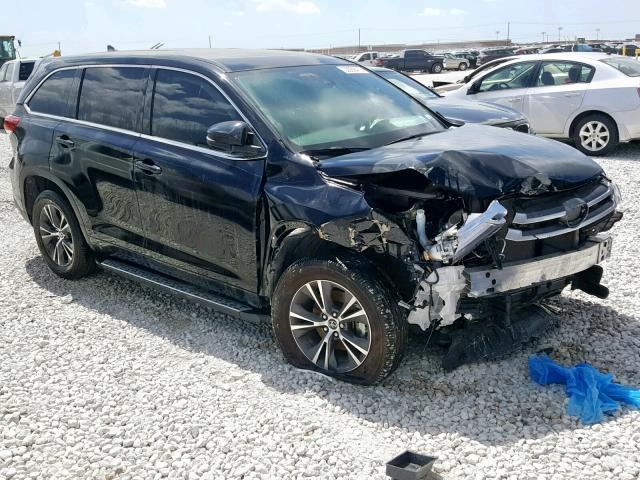 5TDZZRFH8JS278030 - 2018 TOYOTA HIGHLANDER BLACK photo 1