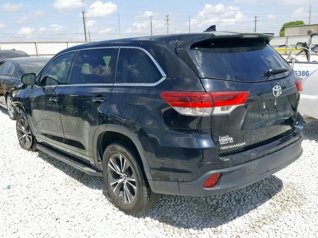 5TDZZRFH8JS278030 - 2018 TOYOTA HIGHLANDER BLACK photo 3