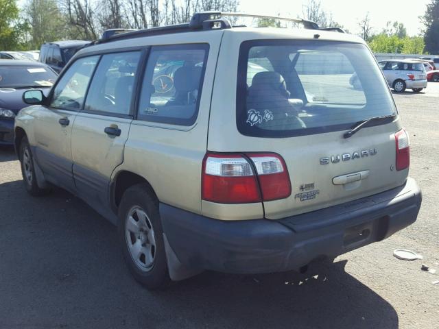 JF1SF63591H702490 - 2001 SUBARU FORESTER L TAN photo 3