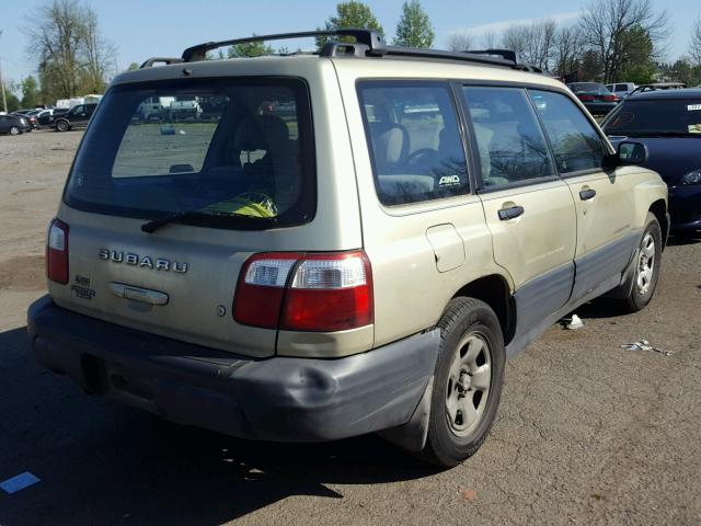 JF1SF63591H702490 - 2001 SUBARU FORESTER L TAN photo 4