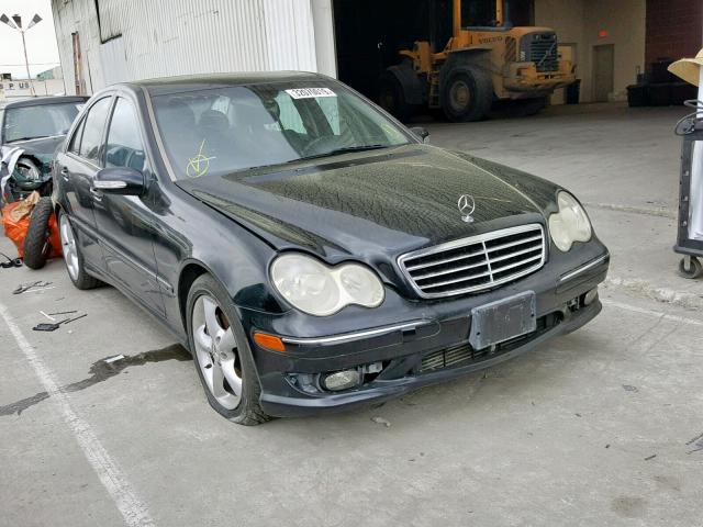 WDBRF40J55F652153 - 2005 MERCEDES-BENZ C 230K SPO BLACK photo 1