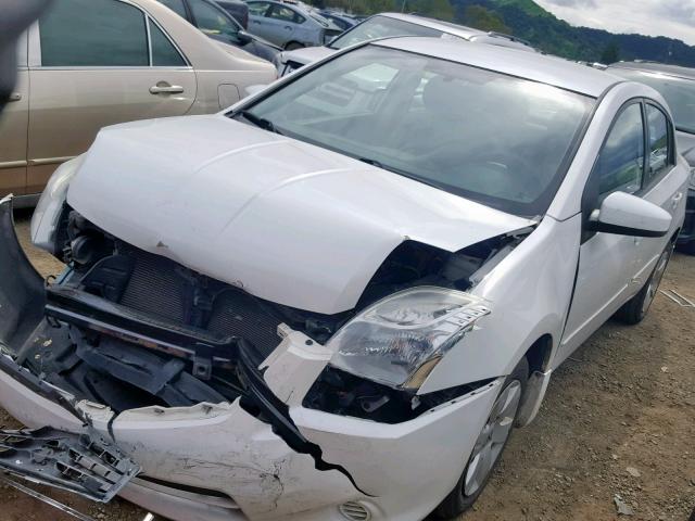 3N1AB6APXCL716024 - 2012 NISSAN SENTRA 2.0 WHITE photo 2