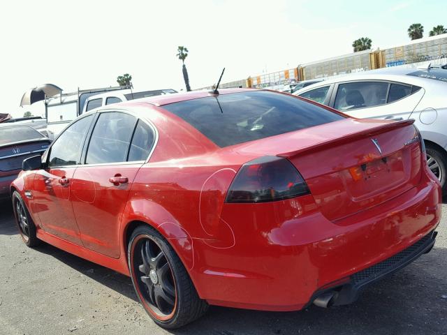 6G2ER57738L135017 - 2008 PONTIAC G8 RED photo 3