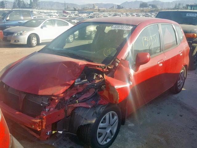 JHMGD38488S048629 - 2008 HONDA FIT RED photo 2