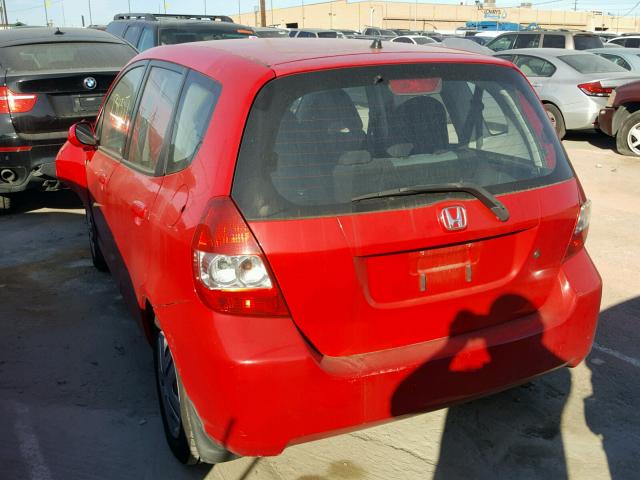 JHMGD38488S048629 - 2008 HONDA FIT RED photo 3