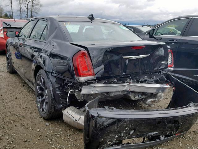 2C3CCABG1KH617883 - 2019 CHRYSLER 300 S BLACK photo 3