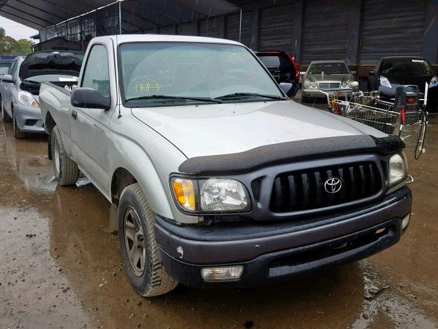 5TENL42N23Z183189 - 2003 TOYOTA TACOMA SILVER photo 1