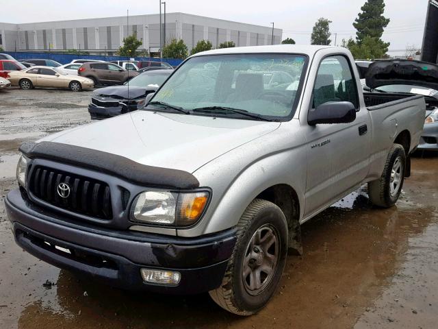 5TENL42N23Z183189 - 2003 TOYOTA TACOMA SILVER photo 2