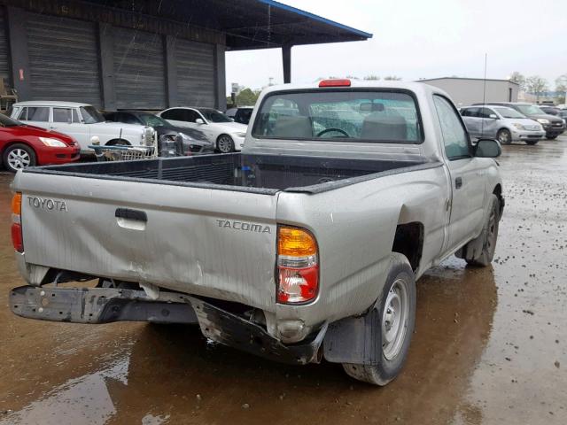 5TENL42N23Z183189 - 2003 TOYOTA TACOMA SILVER photo 4