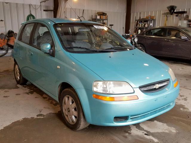 KL1TD62665B349575 - 2005 CHEVROLET AVEO BASE ლურჯი ფოტო 1