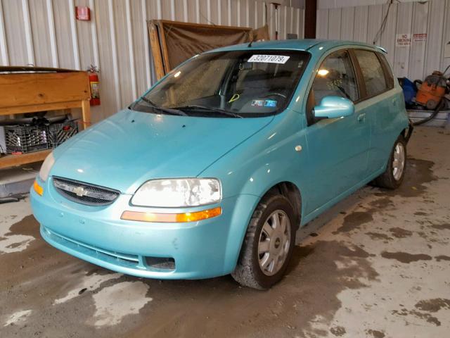 KL1TD62665B349575 - 2005 CHEVROLET AVEO BASE ლურჯი ფოტო 2