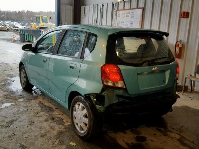 KL1TD62665B349575 - 2005 CHEVROLET AVEO BASE ლურჯი ფოტო 3