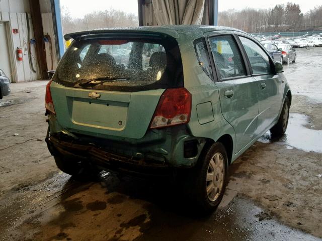 KL1TD62665B349575 - 2005 CHEVROLET AVEO BASE ლურჯი ფოტო 4