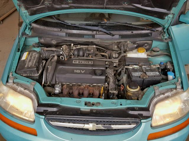 KL1TD62665B349575 - 2005 CHEVROLET AVEO BASE ლურჯი ფოტო 7