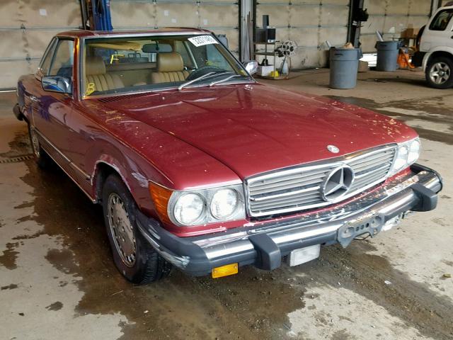 WDBBA45C1FA021490 - 1985 MERCEDES-BENZ 380 SL RED photo 1