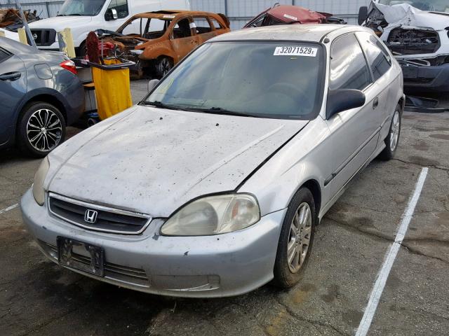 2HGEJ6442XH110428 - 1999 HONDA CIVIC DX GRAY photo 2