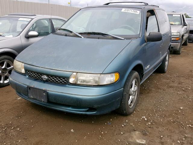 4N2DN1112VD826667 - 1997 NISSAN QUEST XE BLUE photo 2