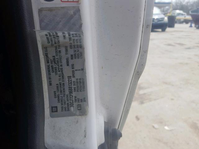 1GCJTCF96B8132218 - 2011 CHEVROLET COLORADO L WHITE photo 10