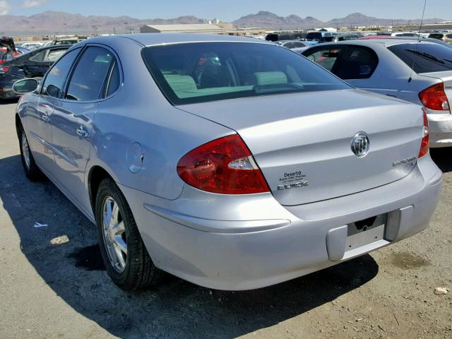 2G4WD532051294385 - 2005 BUICK LACROSSE C SILVER photo 3